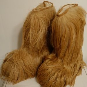 Regina Beige Real Fur Apres Ski Boots